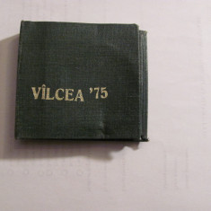 Coperta / cutie carton panzat pt medalie / placheta "Vilcea / Valcea '75" / RARA