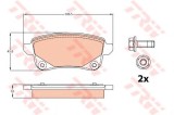 Set placute frana,frana disc RENAULT GRAND SCENIC III (JZ0/1) (2009 - 2016) TRW GDB2082