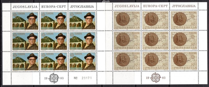 JUGOSLAVIA 1983, EUROPA CEPT, serie neuzata, MNH