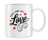 Cana alba ceramica personalizata &quot; You are my Love &quot;, INOVATIX&reg;. 330ml, Oem