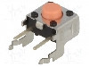 Microintrerupator, 6x6mm, OFF-(ON), SPST-NO, OMRON OCB - B3F-3125