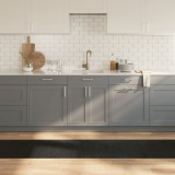 vidaXL Covor dreptunghiular, negru, 60x400 cm, bambus