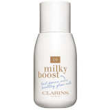 Clarins Milky Boost lotiune nuantatoare pentru uniformizarea nuantei tenului culoare 05 Milky Sandalwood 50 ml