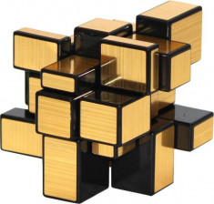 Cub Rubik Mirror 3x3x3 Moyu gold foto