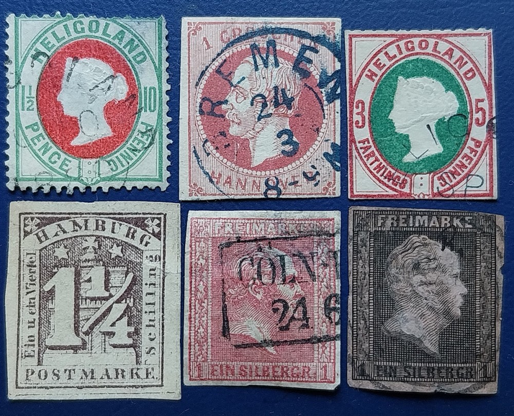 Germania,state vechi,timbrer cu mici defecte | arhiva Okazii.ro