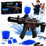 Cumpara ieftin Pusca Jucarie Mp7 Bile Gel 68cm Rosu Automat Manual Acumulator USB Amortizor Ochelari Munitie Inclusa