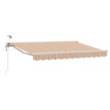 vidaXL Cort electric retractabil Albastru și portocaliu 3 x 2,5 m 3421323
