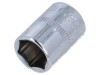 Cap tubular HEX 13mm 1/4 25mm oțel crom-vanadium 6-puncte