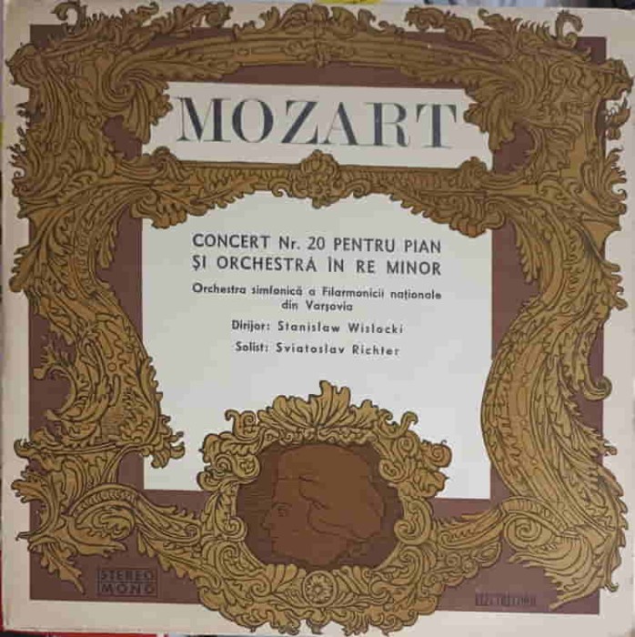 Disc vinil, LP. Concert Nr.20 Pentru Pian si Orchestr&amp;#259; in Re Minor-Mozart, Orchestra Simfonica A Filar-256618