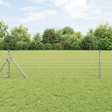 VidaXL Gard Euro cu 7 st&acirc;lpi 0.8x10 m Oțel galvanizat