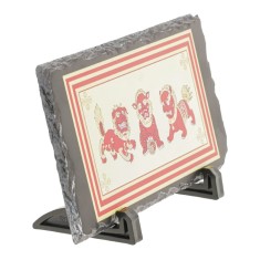 Placheta ( placa ) cu cei trei gardieni celesti, cei trei lei sau cei trei gardieni divini &amp;#8211; pe piatra