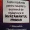Teste rezolvate pentru reusita la examenul de titularizare invatamant primar
