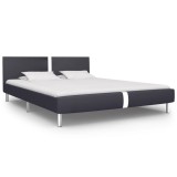 vidaXL Cadru de pat, negru, 140 x 200 cm, piele ecologică 280828
