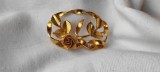 BROSA TRANDAFIR aurita 1920 art deco FRANTA manopera EXCEPTIONALA vintage UNICAT