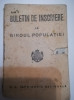1945.Buletin de identitate, Regatul Romaniei, Primăria com Herăști, Ilfov
