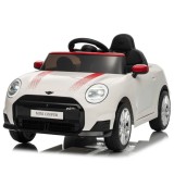 Cumpara ieftin Masinuta electrica pentru copii, Mini COOPER 90W 12V 7Ah, roti EVA, scaun tapitat, alba