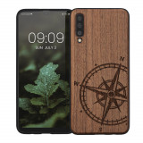 Husa kwmobile pentru Samsung Galaxy A50, Lemn, Maro, 48177.08