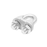 Brida zincata DIN 741-12 pentru fixare cablu de otel