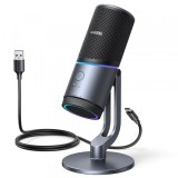 Microfon Cardioid UGREEN CM769 (35629), RGB, USB-A, 2m, Negru