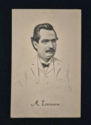 Mihai Eminescu Carte postala veche foto
