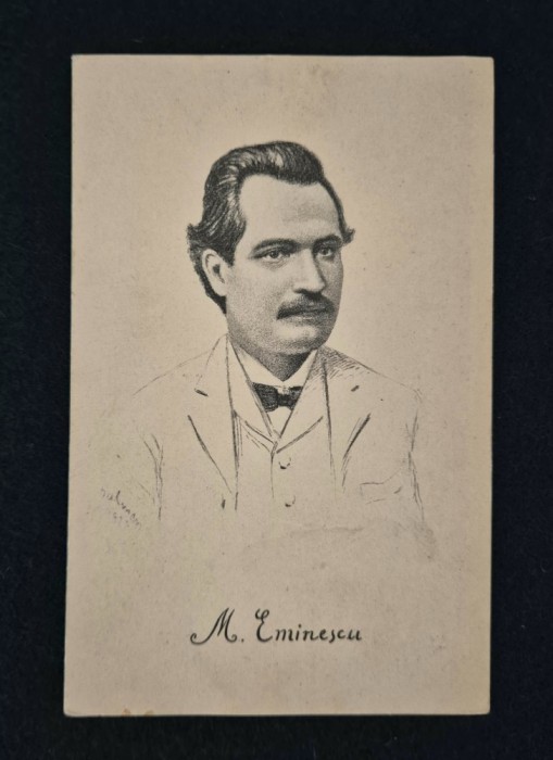 Mihai Eminescu Carte postala veche