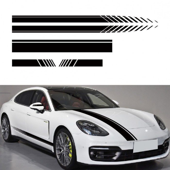 Adesivi Per Auto Moto 4 Pezzi – Bande Tuning Somalia – 150x20 Mm – Vinile Resistente Pioggia E Sole