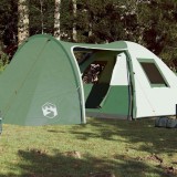 VidaXL Cort de camping cupolă pentru 6 persoane, verde, impermeabil
