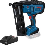 Bosch GNH 18V-64-2 + GAL 18V-40 - Pistol de batut cuie fara acumulatori Li-Ion 18 V - Ah cuie pentru lemn + Incarcator acumulatori