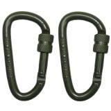 Carabina cu filet, 6 x 6 cm, set 2 bucati verde MFH