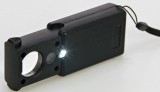 Lupa glisanta lumina LED UV si marire de 60x