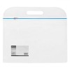 Dosar Arhivare, Model Transparent, Fermoar Albastru, M&acirc;ner Transparent, Dimensiuni 33x24cm