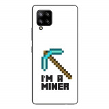 Husa compatibila cu Samsung Galaxy A42 5G Silicon Gel Tpu Model Minecraft Miner