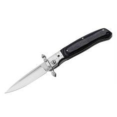 Briceag pliabil DEPOX&reg;, lamă oțel inoxidabil 420, m&acirc;ner lemn și metal, 23.5 cm