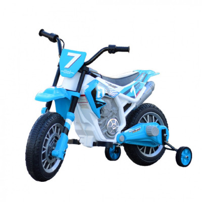 Motocicleta electrica pentru copii Kinderauto BJH022 70W 12V, culoare Albastru foto