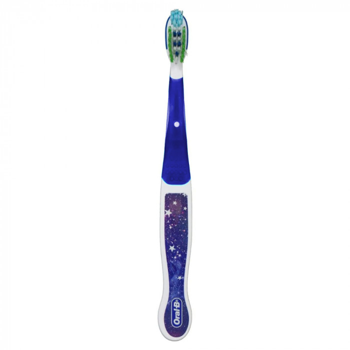 Periuta de Dinti pentru Copii, Oral-B, CrossAction, Galaxy, Varsta 6+ Ani, Multi-Protectie, Peri Moi