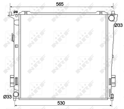 NRF 53109 Radiator, racire motor foto