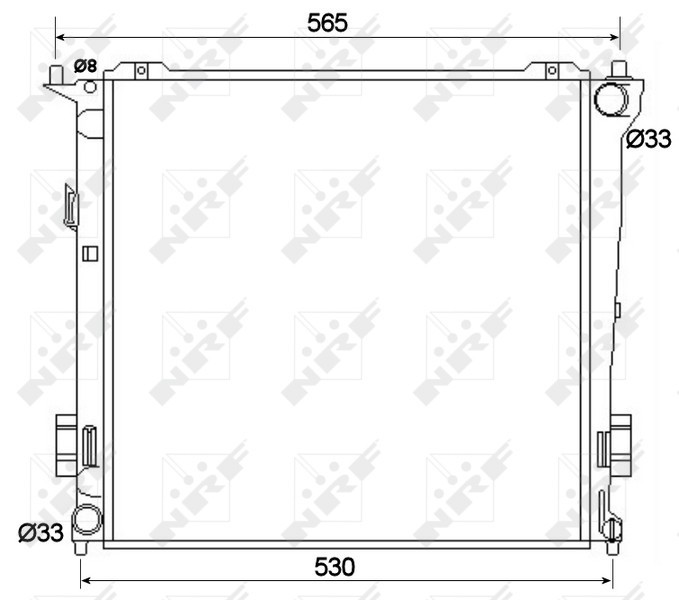 NRF 53109 Radiator, racire motor