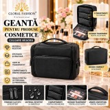 Geantă pentru produse cosmetice, culoare neagră