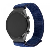 Curea Fixed Nylon Sporty pentru Huawei Watch / Xiaomi Watch Series, 22mm, Albastra Inchis