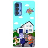 Husa compatibila cu Motorola Edge 20 model The cramp twins, Silicon, TPU, Viceversa, Transparent, Carcasa