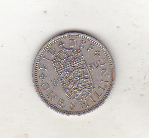 bnk mnd Marea Britanie Anglia 1 shilling 1956