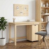 Cumpara ieftin Set birou si cabinet MOSS 2 buc. Maro 112 x 50 x 75 cm