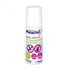 Roll-on repelent împotriva țânțarilor și căpușelor, Parasites Santaderm, 60 ml, Viva Pharma