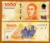 !!! ARGENTINA - 1000 PESOS (2023) , COMM - P 367 - UNC / SUFIX A