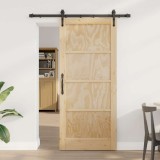 Ușa glisantă cu accesorii &#039;ORKDAL&#039;din lemn de pin masiv