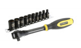 Set 11 tubulare FatMax 1/4&quot; cu clichet 0-94-607 Stanley