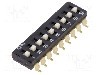 Intrerupator DIP, 2 pozitii, montare SMT, 9 sectiuni, OMRON OCB - A6S-9104-H