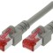 Cablu Patch S/FTP Cat6 LSZH Gri 0.5m