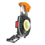 Mini lanterna, portabila, multifunctionala, tip breloc, lanterna, deschizator de sticle, bricheta, taietor, fluier de supravietuire, magnetic, Oem
