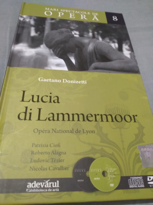 CD+DVD + CARTE MARI SPECTACOLE DE OPERA VOL 8 LUCIA DI LAMMERMOOR foto